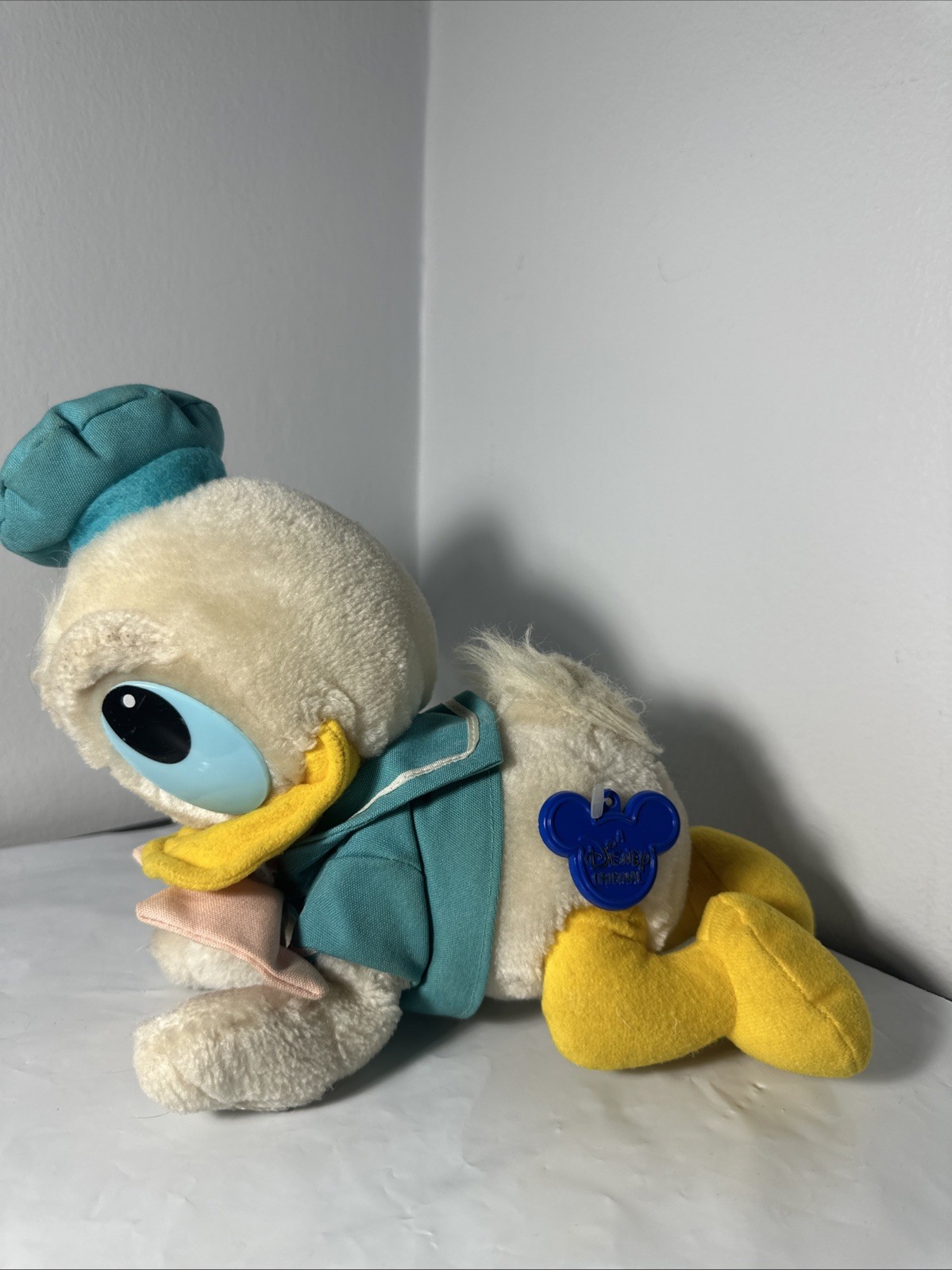 Vintage 1984 Disney Originals Baby Donald Duck Plush Stuffed Animal With Tag