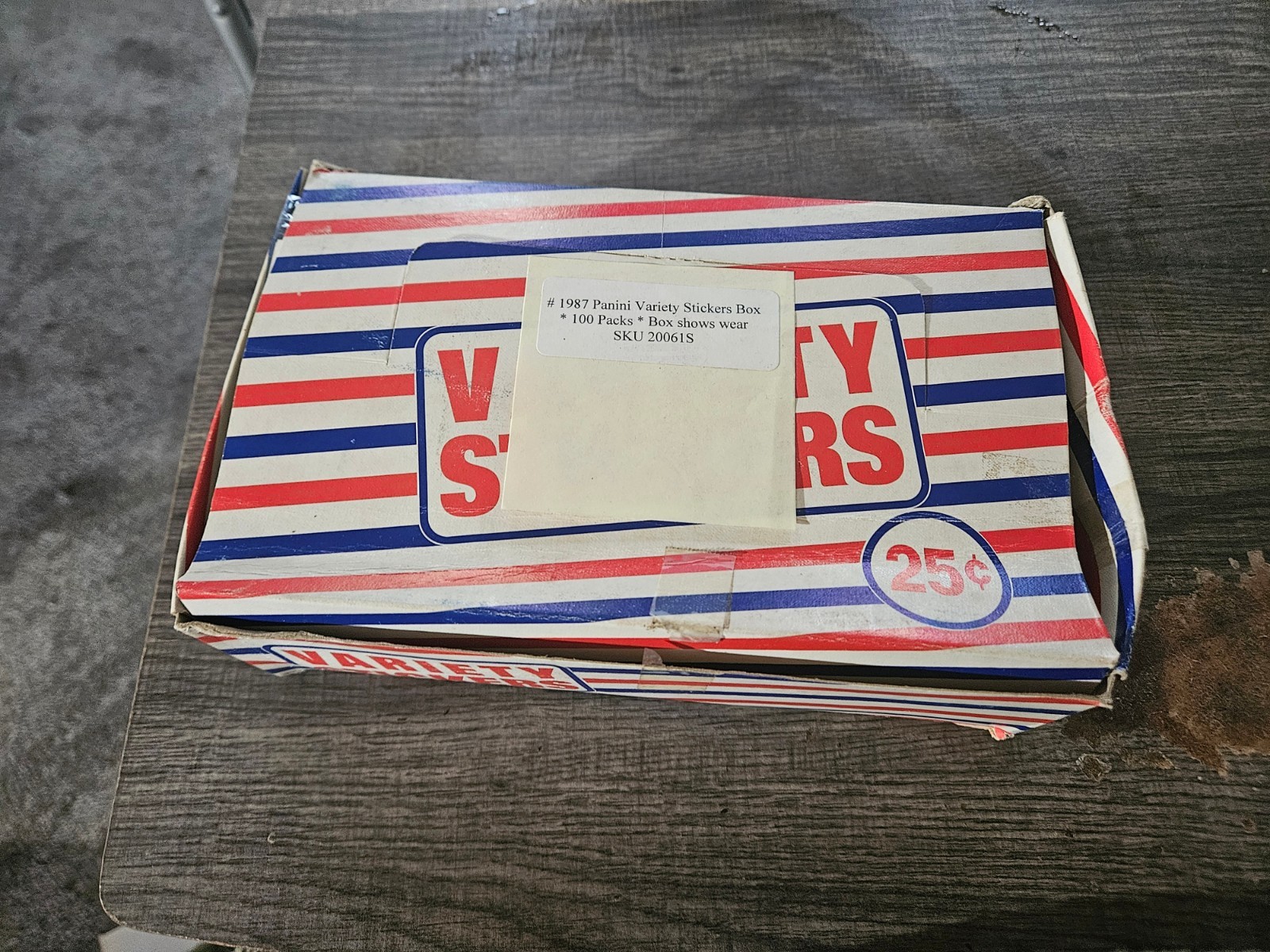 1987 panini variety sticker box 100 packs 1987 panini variety sticker box 100 packs