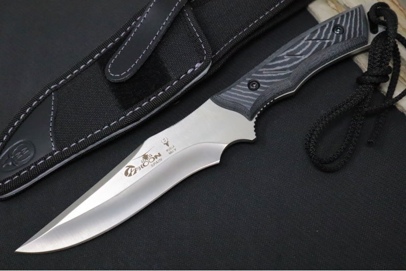 Muela Knives Typhoon-15W Fixed Blade - Micarta Handle / Black Cordura Sheath