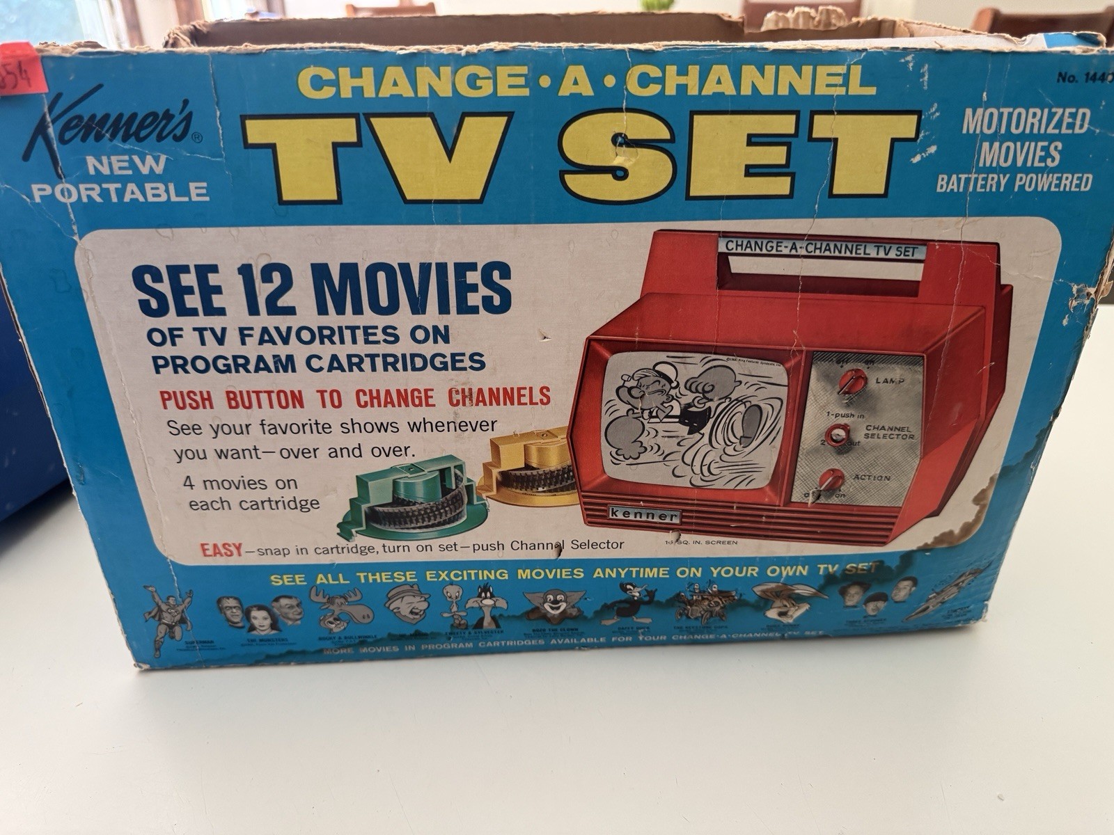 1960\'S KENNER CHANGE A CHANNEL TV SET TOY With BOX SHIPS SAME DAY