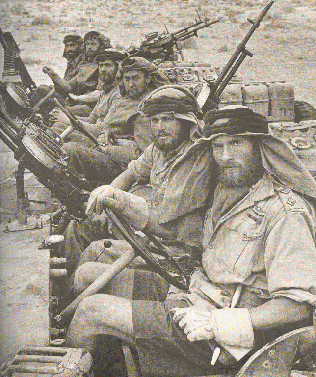 B&W WWII Photo British Long Range Desert Patrol SAS World War Two WW2 LRDG