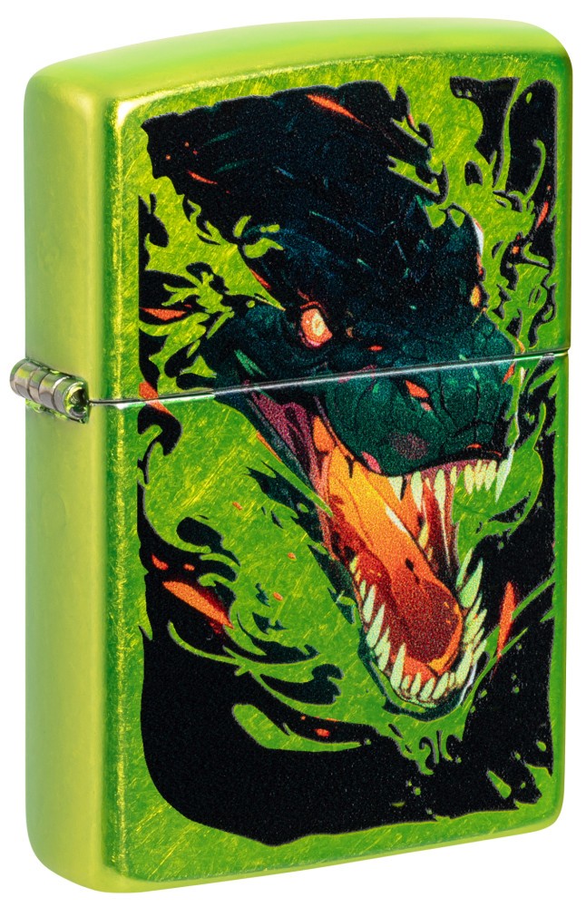 Zippo Screaming Dragon Design Lurid Windproof Pocket Lighter, 47133