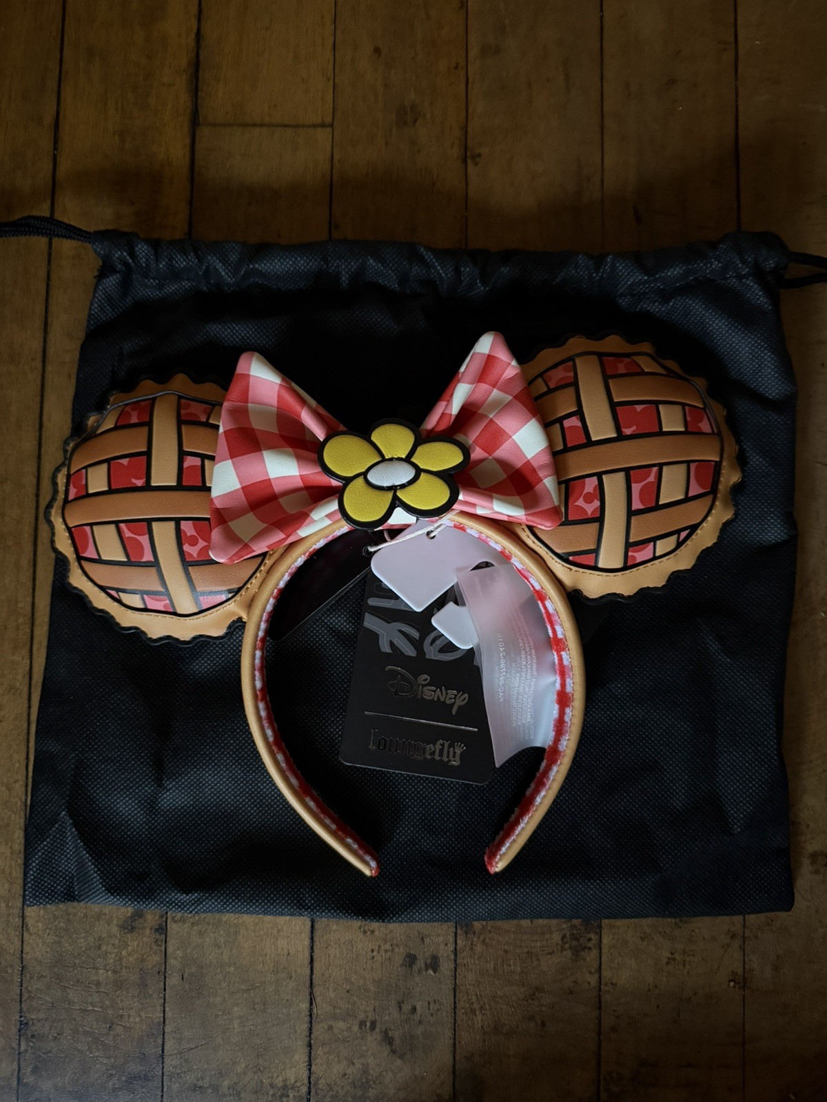 RARE SCENTED & NWT - Disney Loungefly Mickey Minnie Picnic Ears Headband RARE SCENTED & NWT - Disney Loungefly Mickey Minnie Picnic Ears Headband