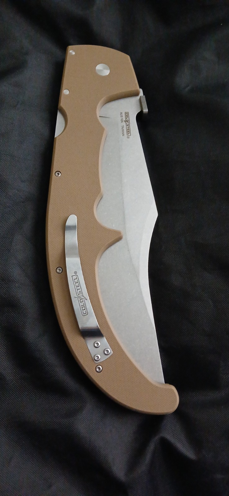 Cold Steel Espada Xl Desert Tan Aus10a 7.5 Inch Folding Knife G10 Handle Cold Steel Espada Xl Desert Tan Aus10a 7.5 Inch Folding Knife G10 Handle