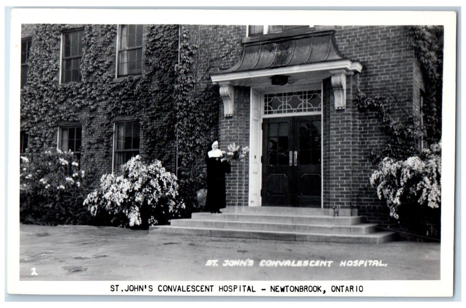 c1950\'s St. John\'s Convalescent Hospital Newtonbrook Canada RPPC Photo Postcard