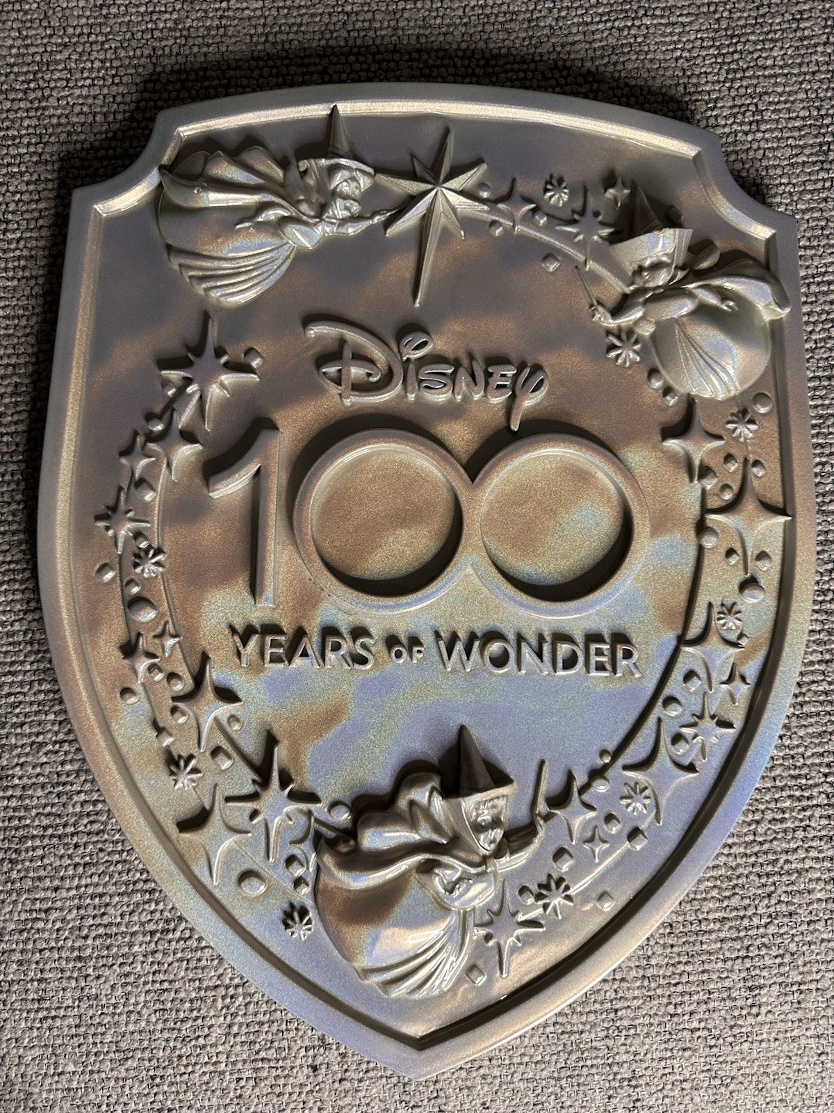 Disney100 Disneyland Park-Used Lamp Post Shield Authentic Display On Mainstreet