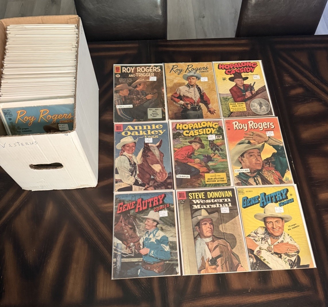 Vintage Western Comics Huge Lot of 87 GOLDEN AGE | Roger, Aultry, Bonanza, + 😃