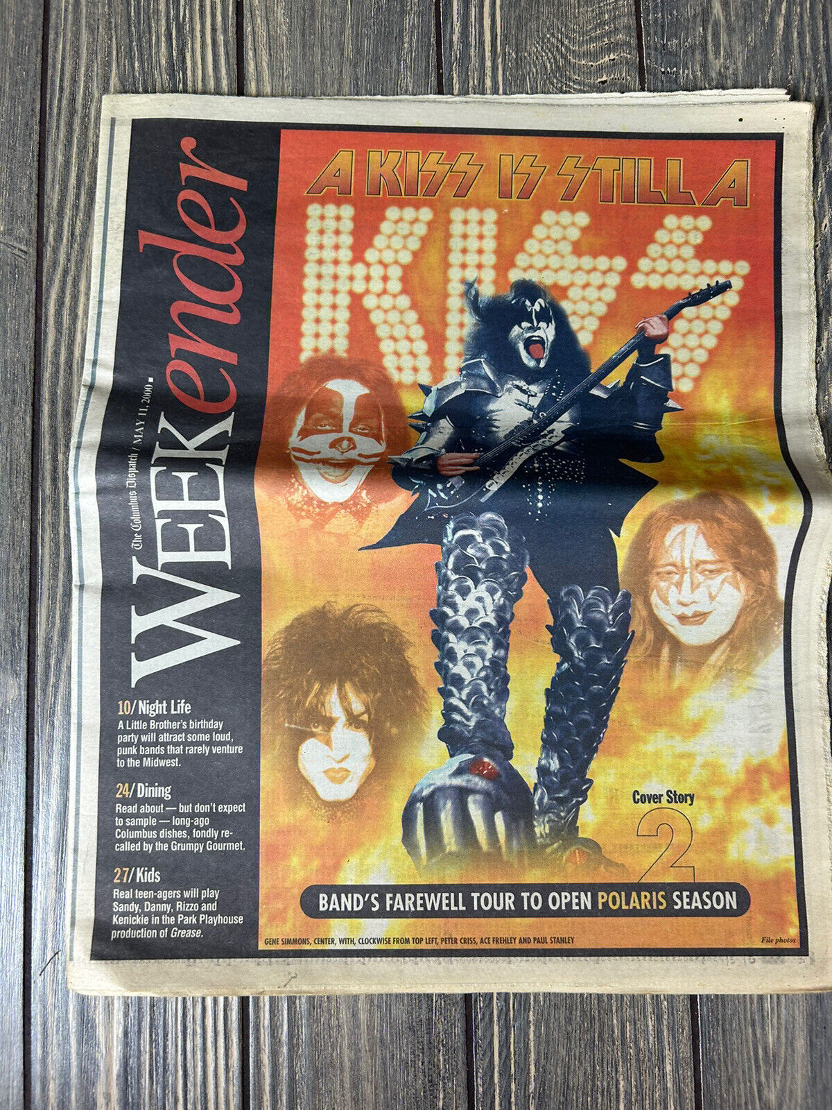 Vtg May 11 2000 Weekender A Kiss is Still A Kiss Newspaper Columbus Dispatch