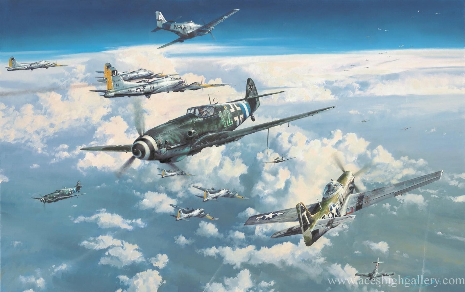 Headlong into the Clash by Robert Taylor autographed by US & Luftwaffe Pilots