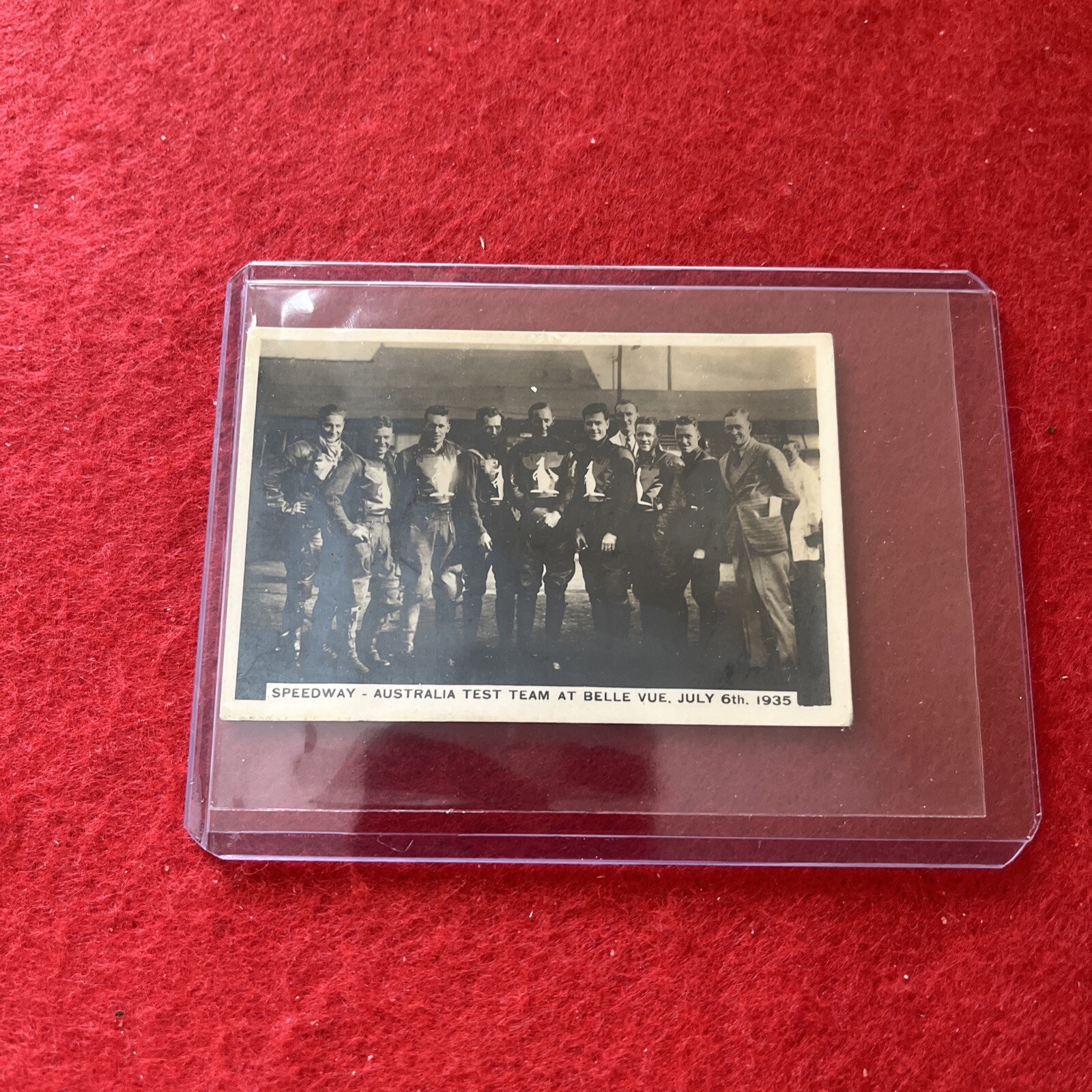 1935 J A Pattreiouex Sporting Events AUSTRALIA TEST TEAM Tobacco Cigarette Card