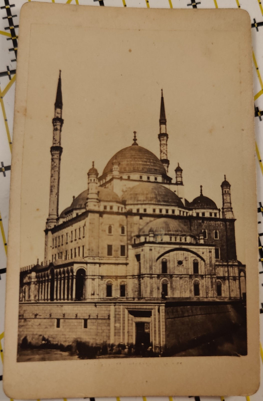 c1866 W Hammerschmidt CDV Muhammad Ali Mosque Cairo Egypt Albumen Photo SCARCE 