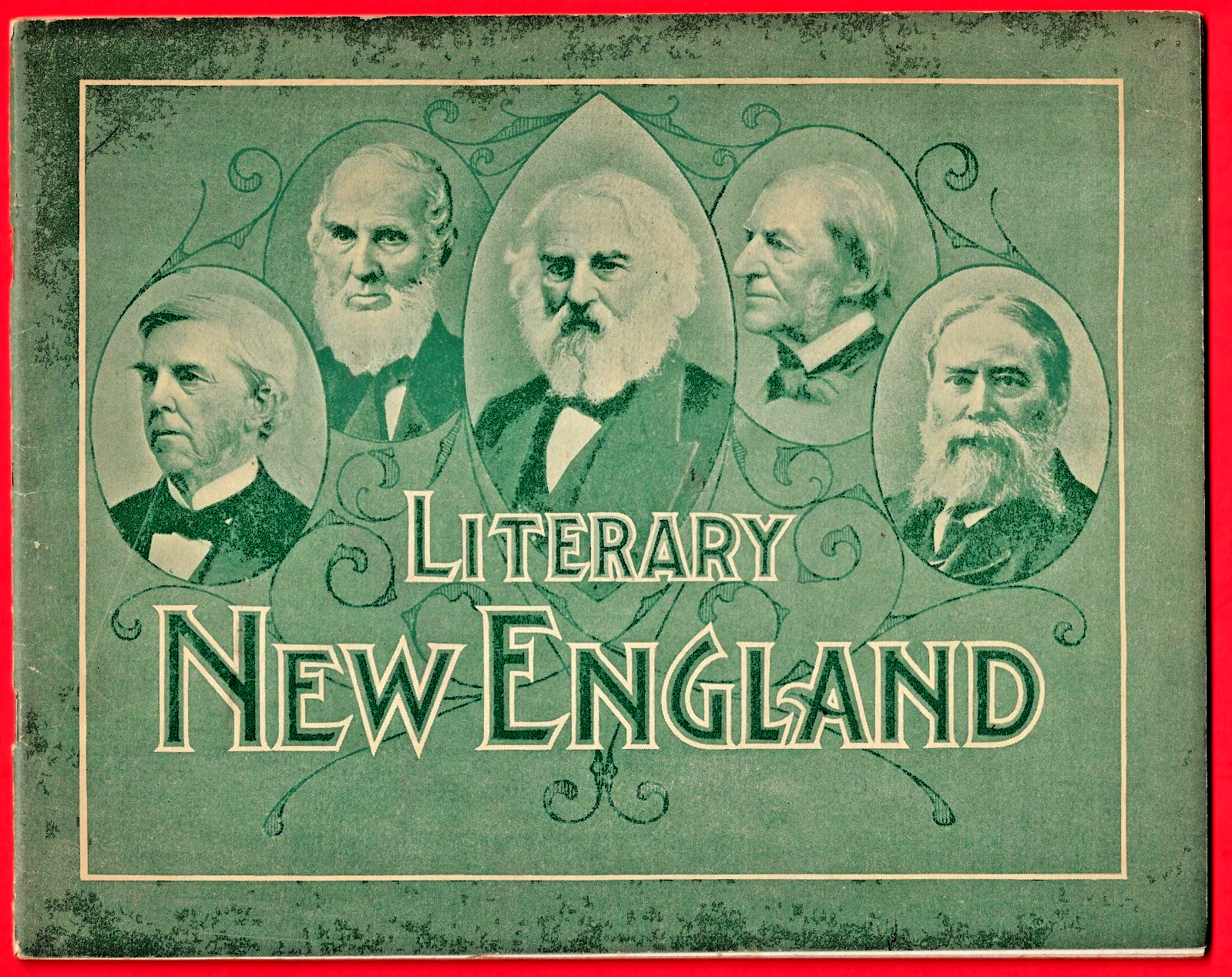 Literary New England 1905 Souvenir Booklet LH Nelson Co Antique Photo Book 1st