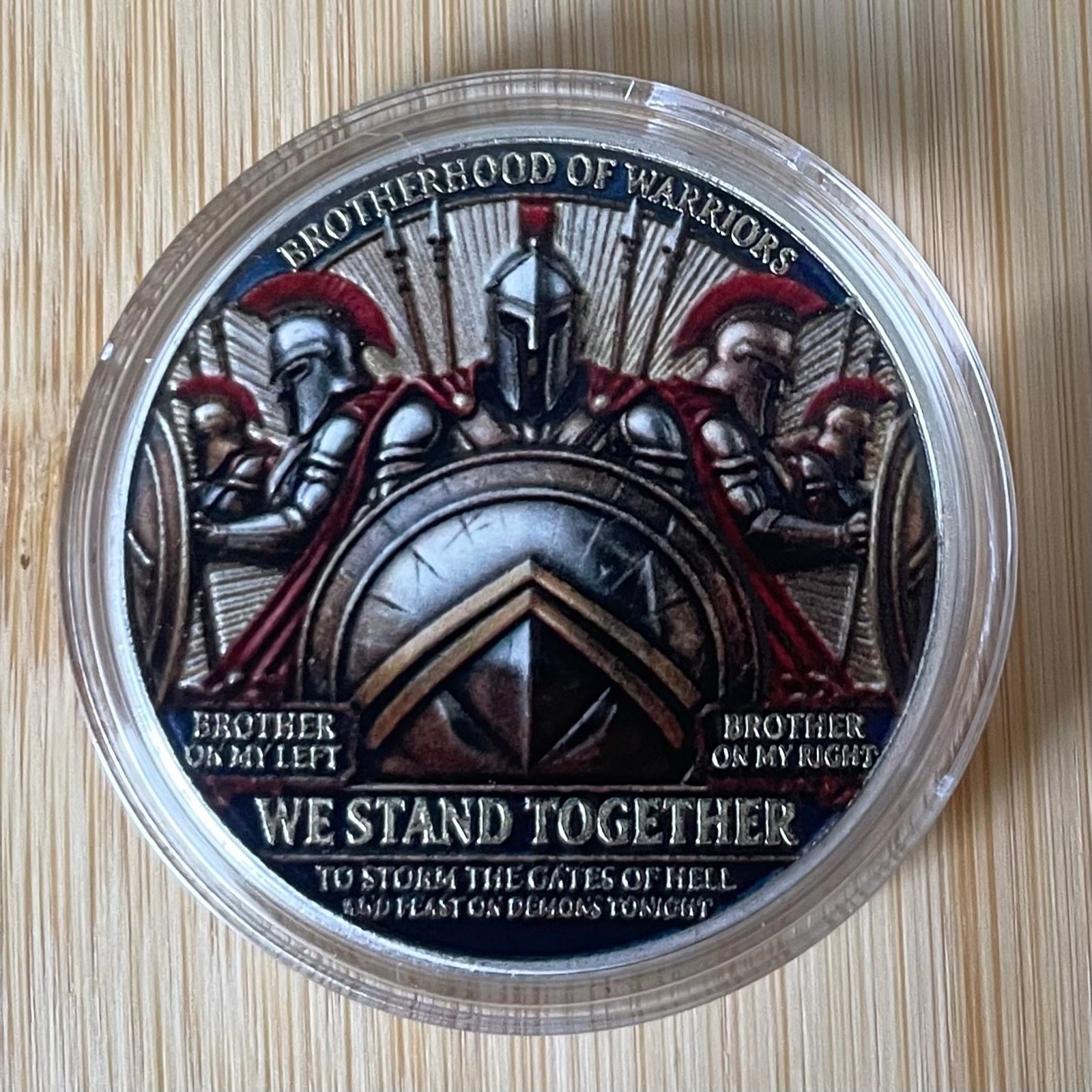 Brotherhood Of Warriors We Stand Together Commemorative Coin & Protective Case