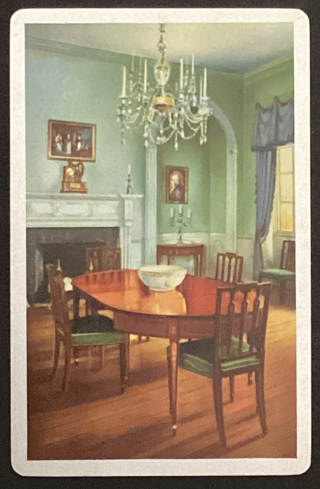 Parlour at the Raleigh Tavern Art Vintage Single Swap Playing Card