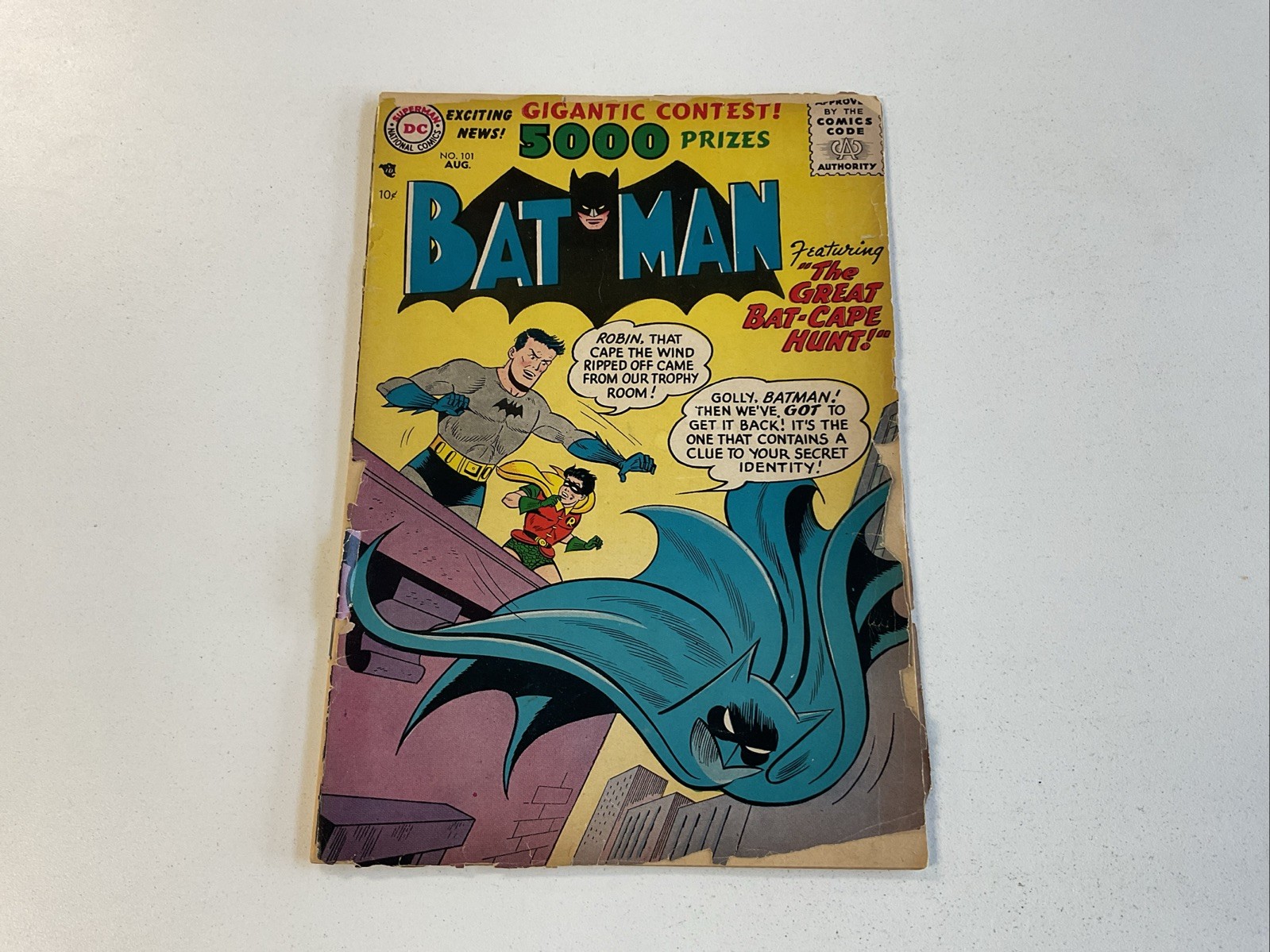 Batman #101 1956 DC Comics Detach Cover Low Grade
