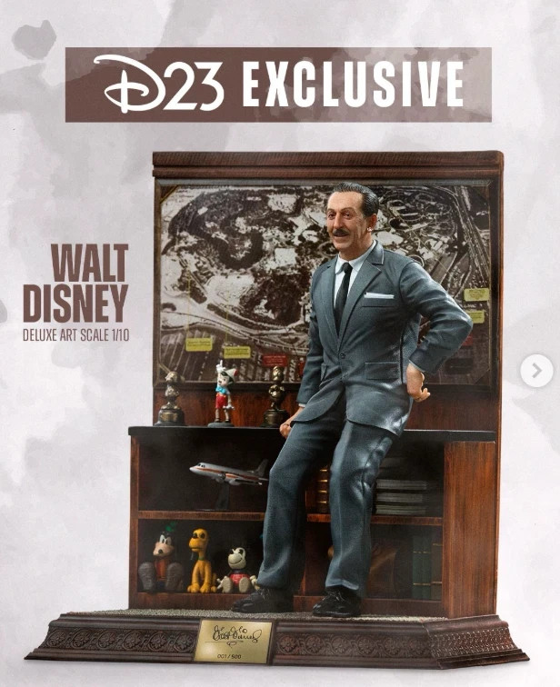 2026 D23 Iron Studios Walt Disney's Legacy Deluxe 1:10 Scale Statue /500 PRESALE