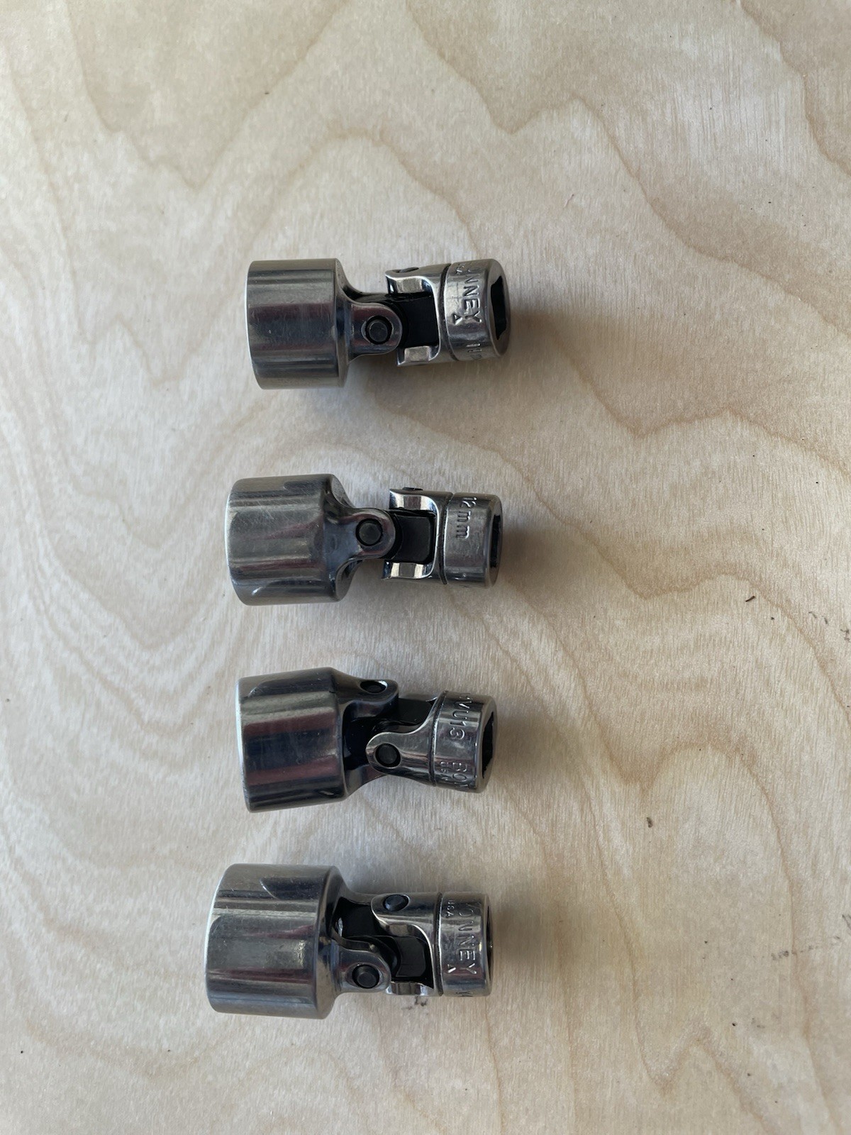 Bonney 1/4 Drive 4 Piece Metric 6 Point Swivel Sockets  11 - 14 MM