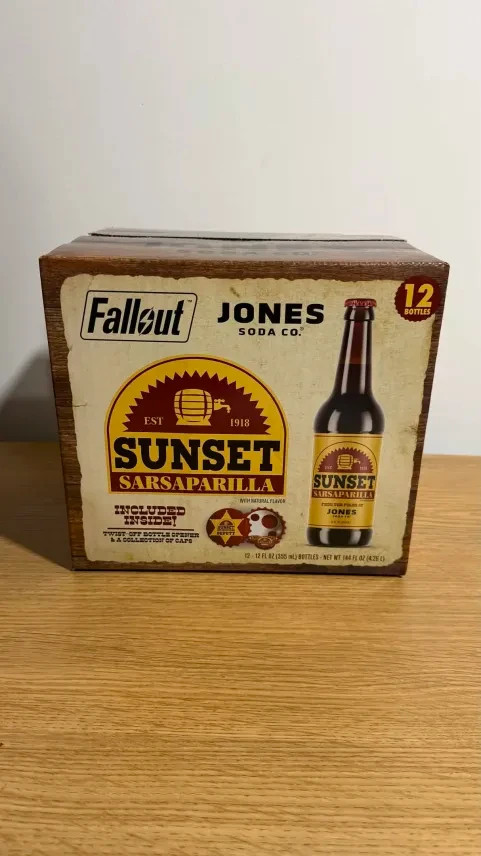 Fallout x Jones Soda Co - Sunset Sarsaparilla 12 Costco Exclusive - FAST SHIP