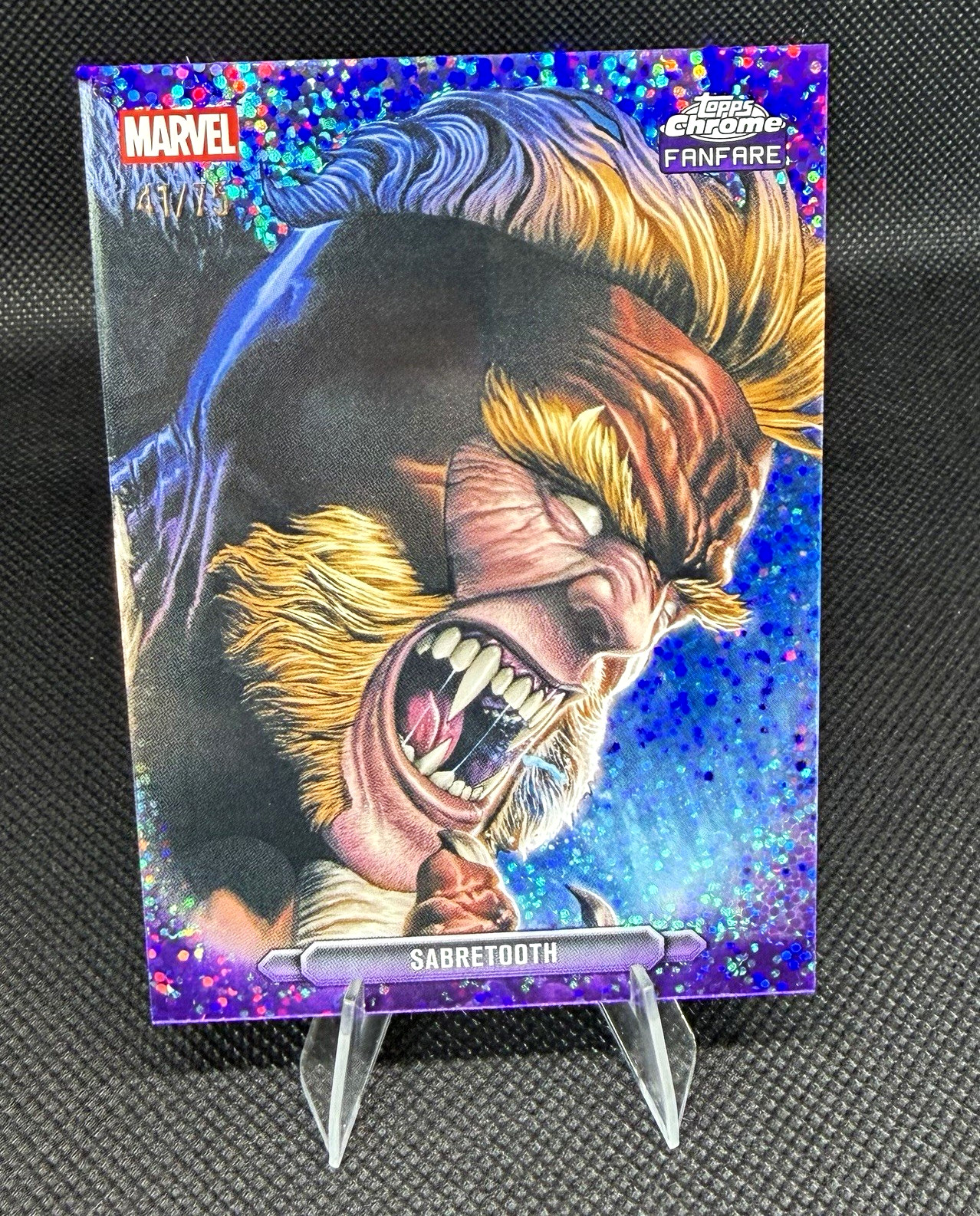 Topps 2026 Topps Chrome Marvel Comics Fanfare Sabretooth FF-35 #41/75