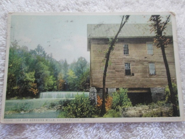 Antique Lee And Gordons Mills, Chickamauga, Georgia Postcard 1922