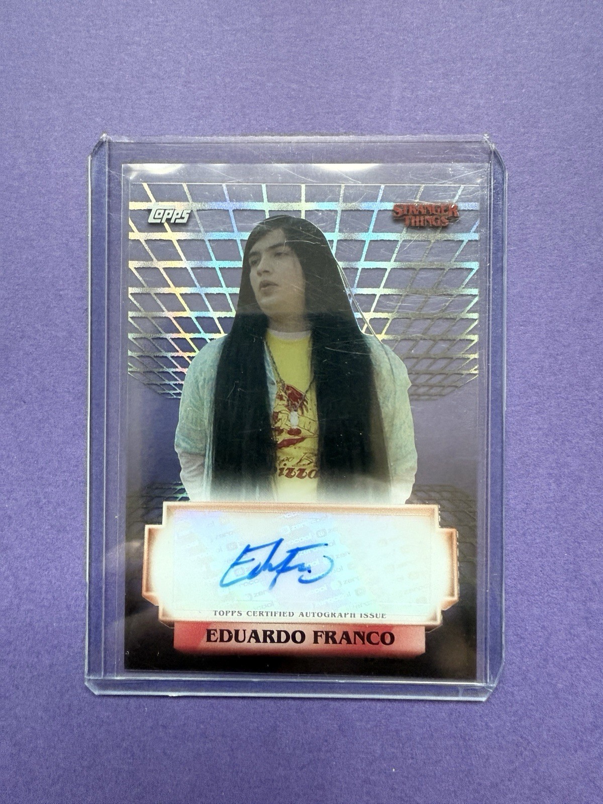 2025 Topps High Tek Stranger Things Eduardo Franco As Argyle Auto Autograph