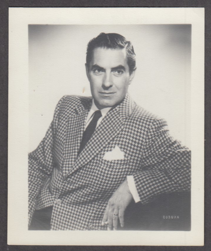 Movie actor Tyrone Power fan club snapshot 1950s
