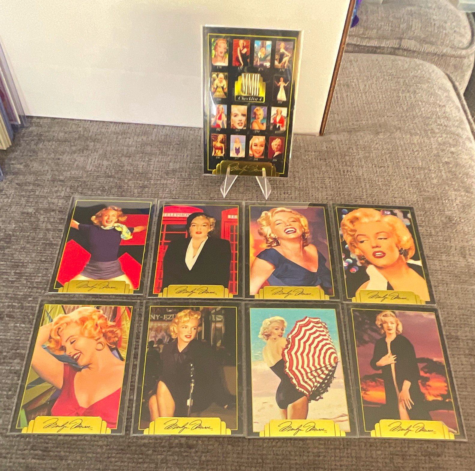 1995 Marilyn Monroe Non-Sport Trading Card Lot 8 w/ Checklist 4