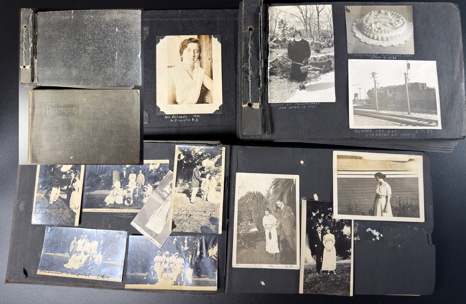 Bundle of 2 vintage photo albums from the 1930\'s-Over 200 photos-East Coast
