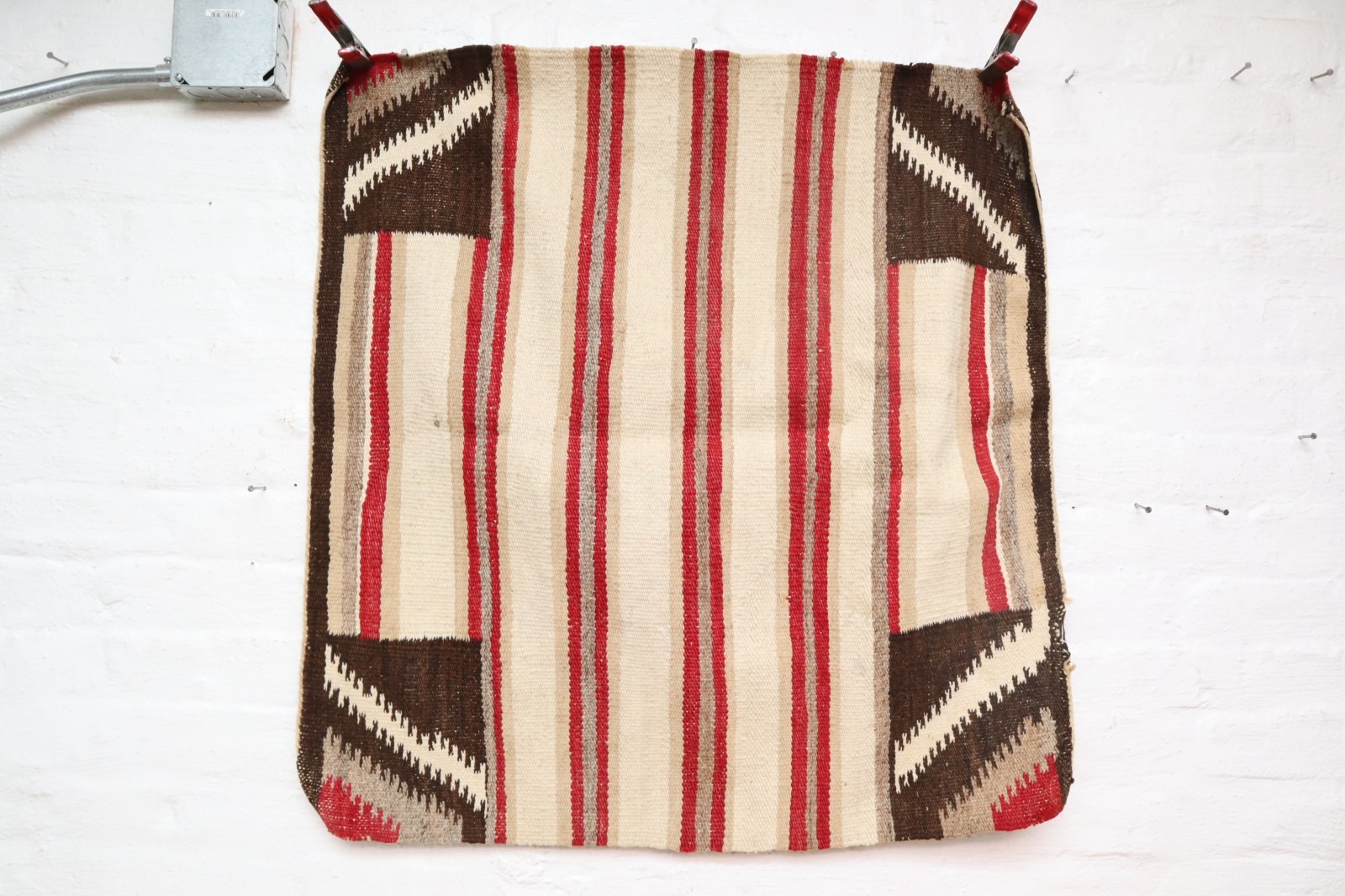 Antique Navajo Rug native American Saddle Blanket 30x31\