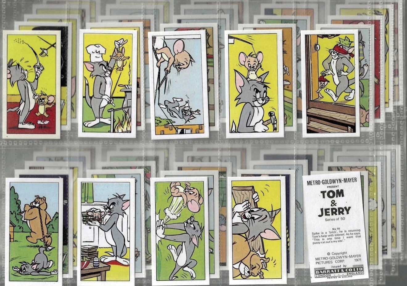1971 BARRATT & CO. LTD TOM & JERRY Complete set 1-50