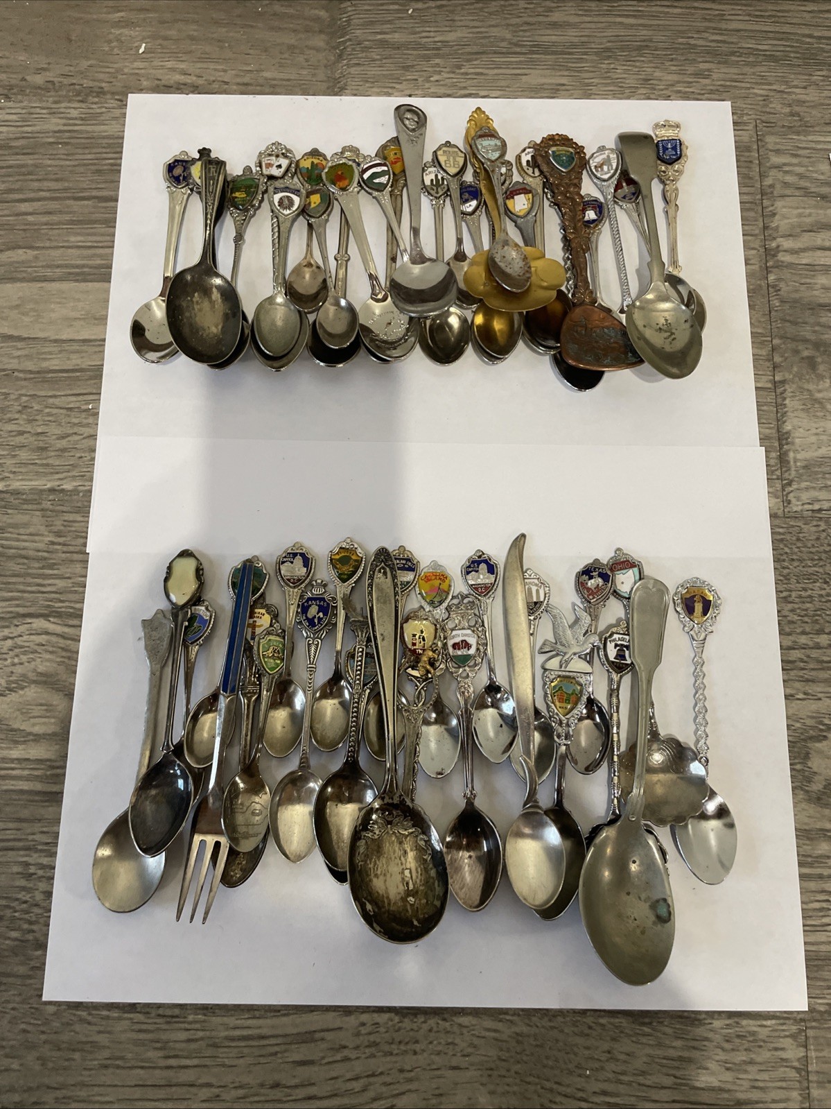 50+ Lot Of Vintage Souvenir Spoons Collectible