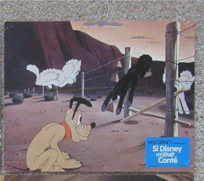 LOBBY CARD Pluto Sheep Si Disney M\'etait Conte Original 1973 French Poster