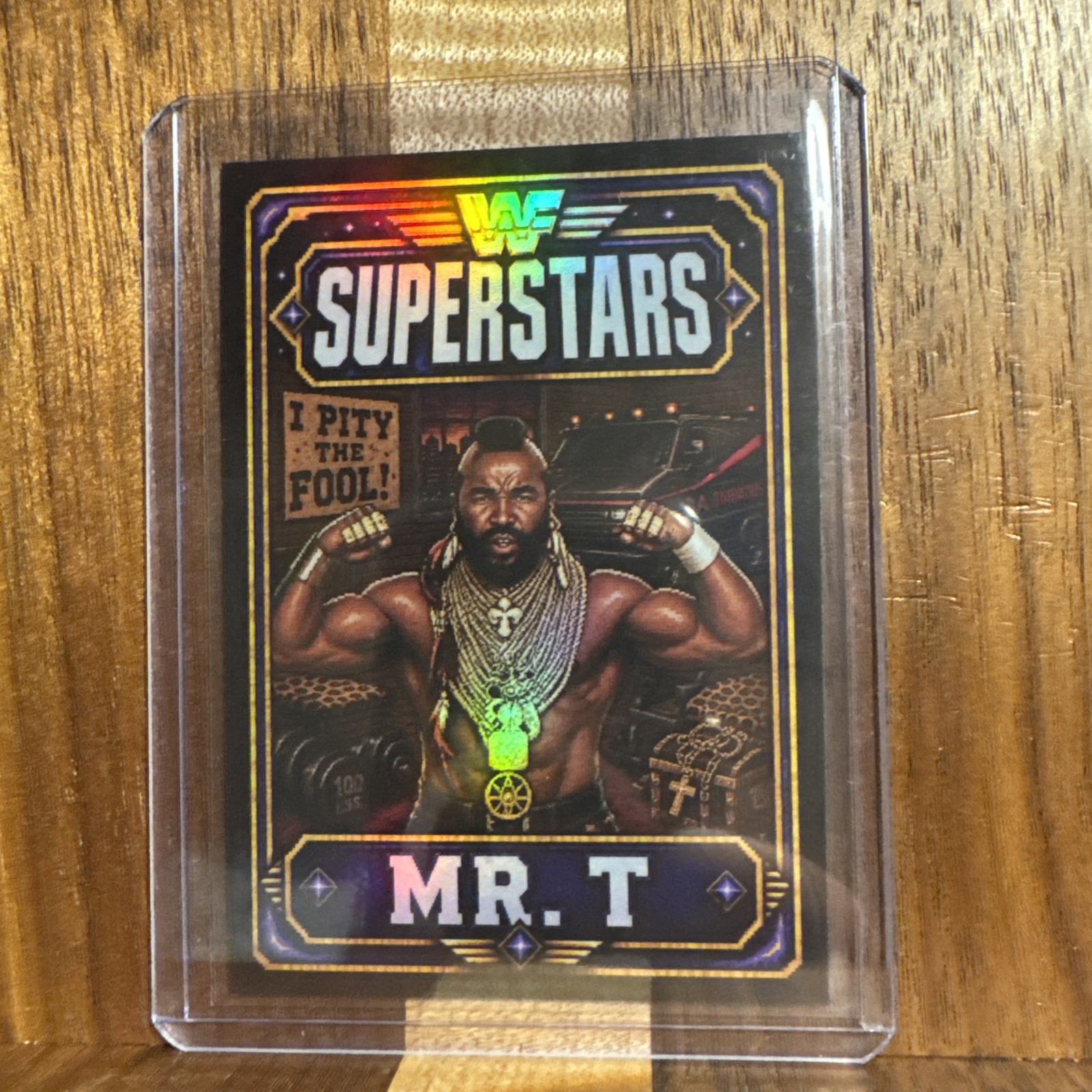 Wwf  WWE Wcw Superstars Mr. T A-team Parody RARE /99