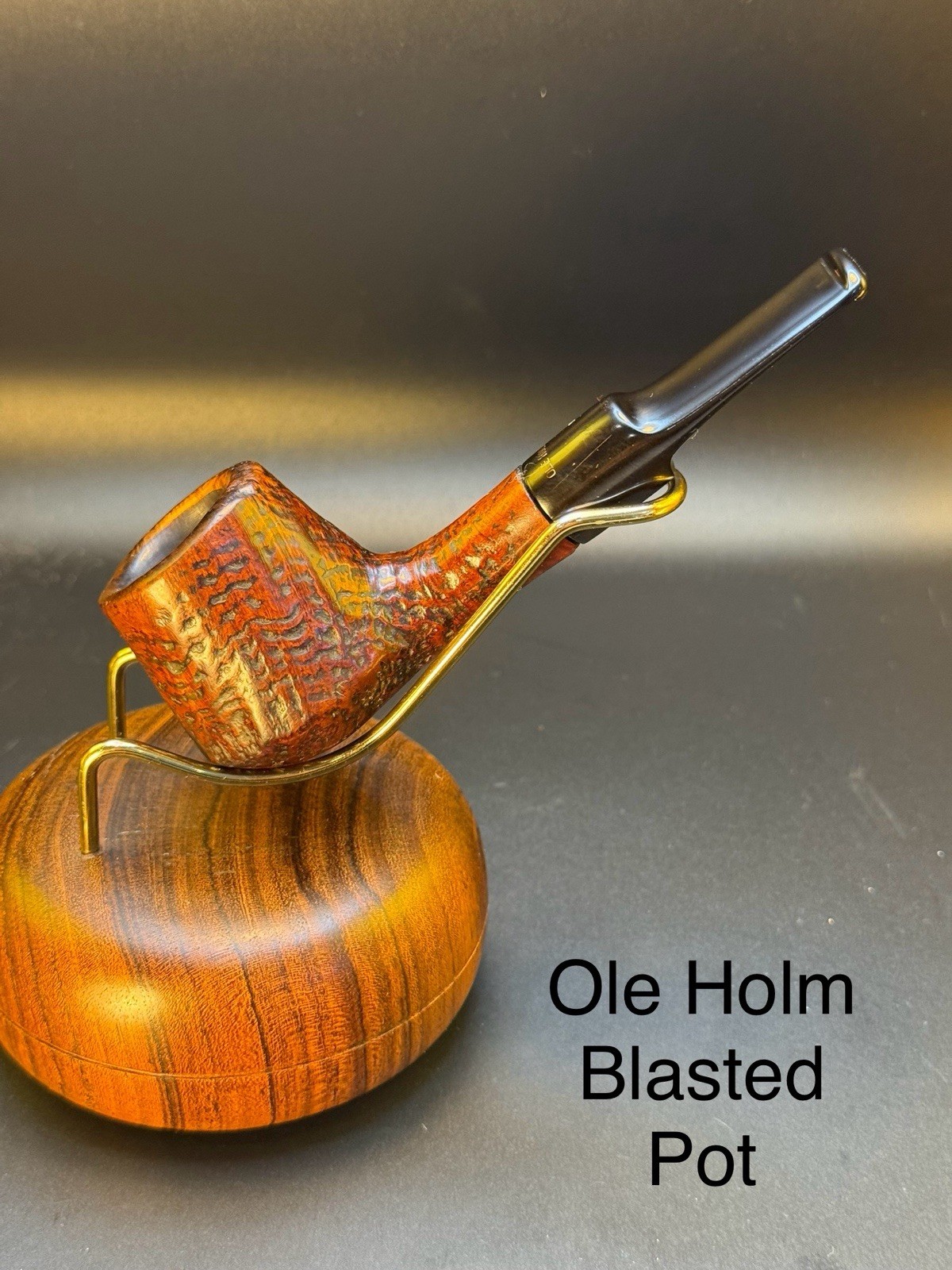 Vintage Ole Holm Blasted Pot 574 Tobacco Pipe