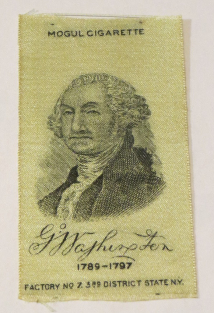 George Washington President 1910 Mogul Cigarettes Tobacco Silk S77 Antique Rare