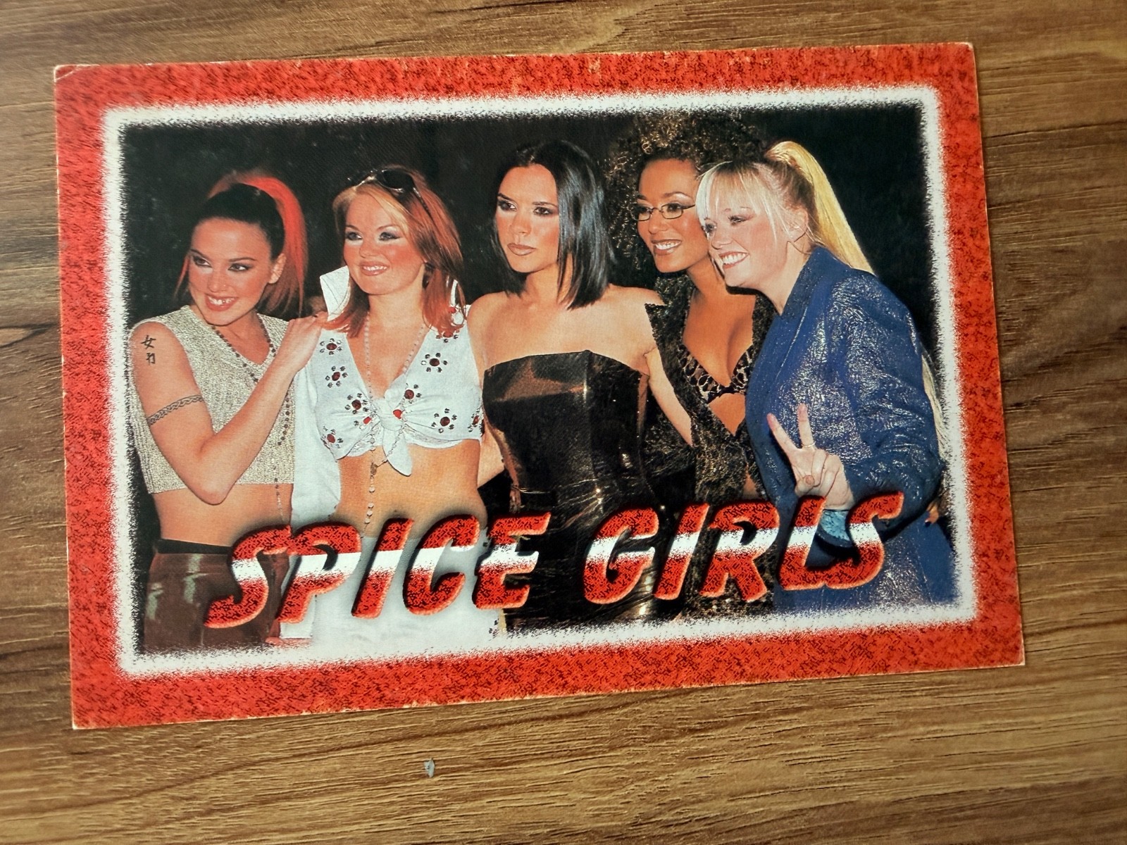 Spice Girls Vintage Turkish Period Postcard Rare 1990s Girl Power Collectible