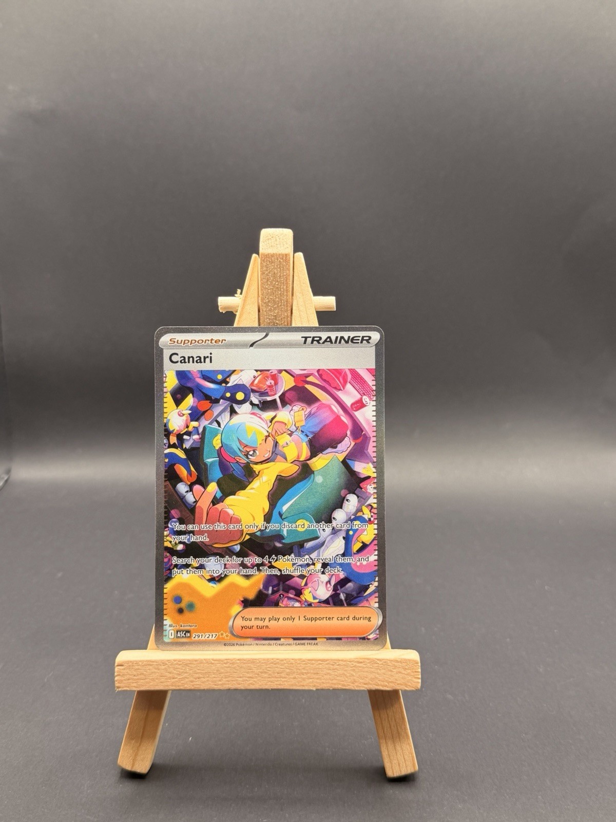 Canari 291/217 Special Illustration Rare Ascended Heroes Pokemon Holo NM
