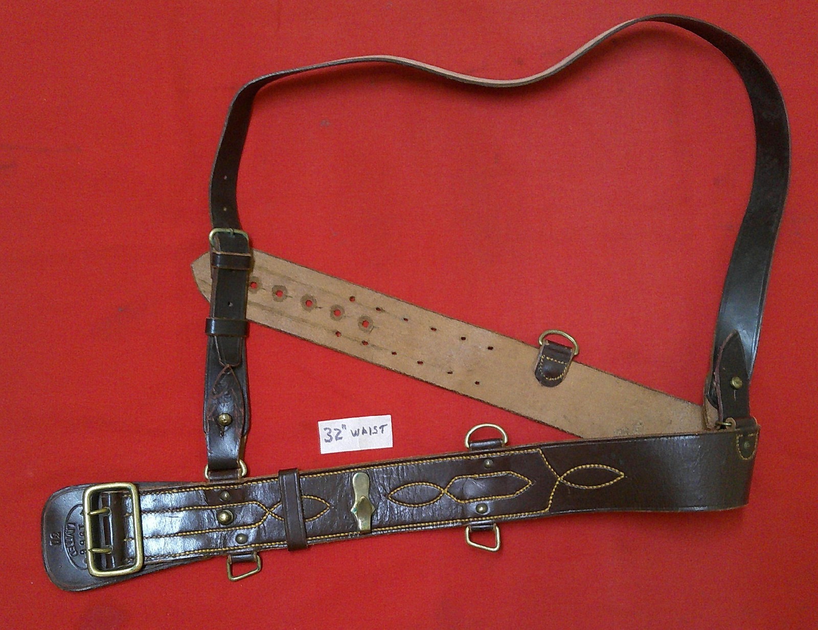 Sam Browne belt dated 1962 - NEW PRICE