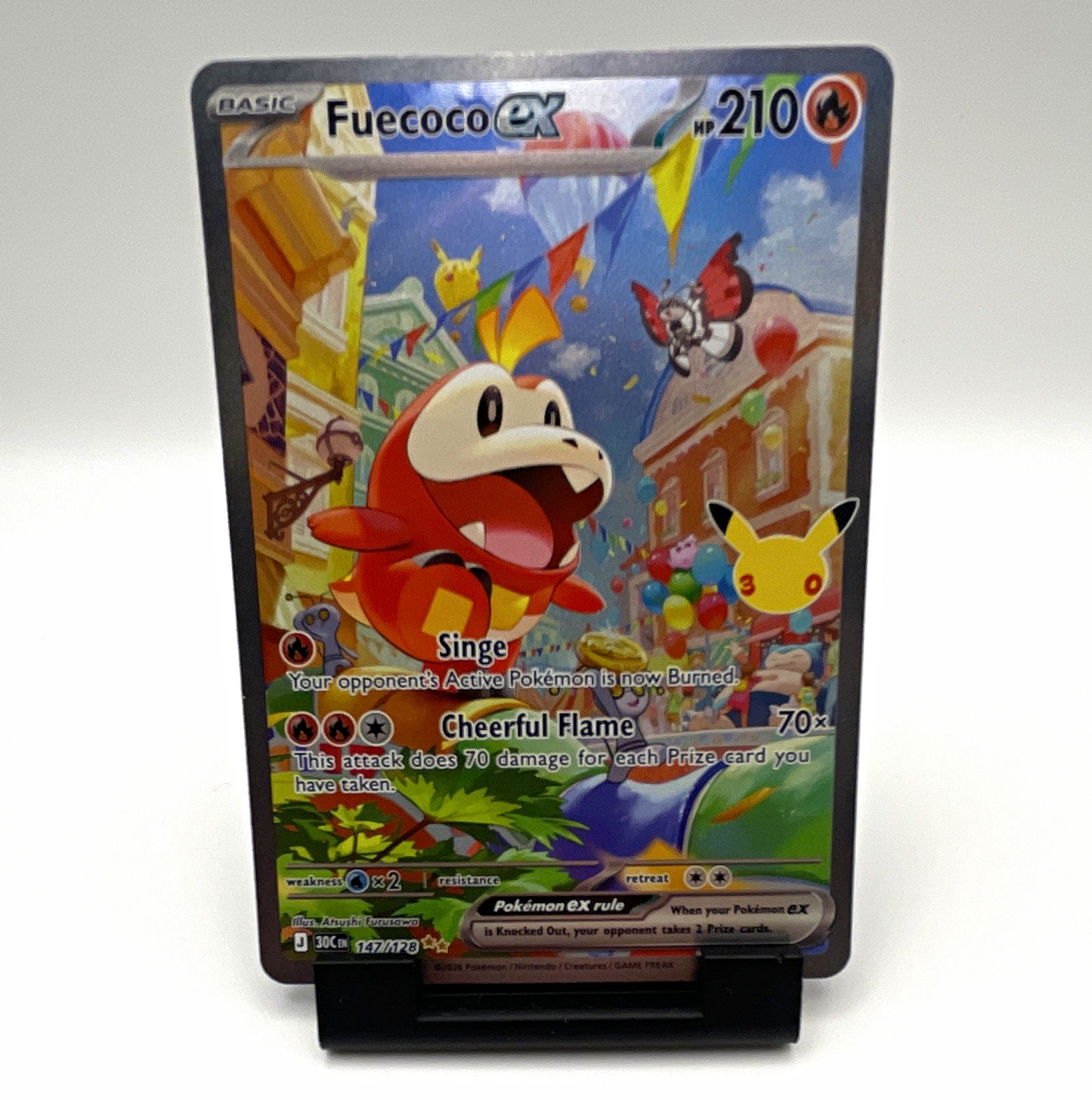 Fuecoco ex 147/128 Pokemon 30th Celebration - SIR - English 