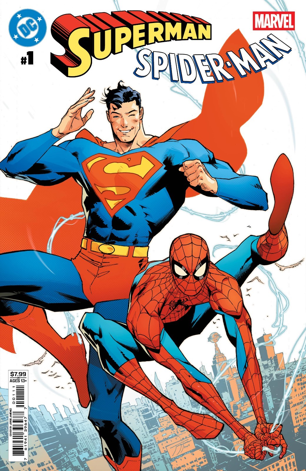 DC Marvel Superman Spider-Man #1 (One Shot) Cover A Jorge Jimenez First Printing