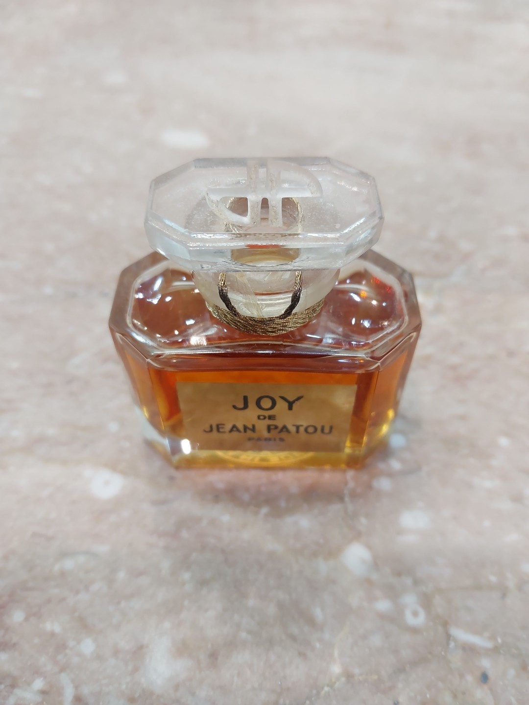 True Vintage JOY De Jean Patou Paris Perfume Bacarrat Crystal France Sz 1/2 oz