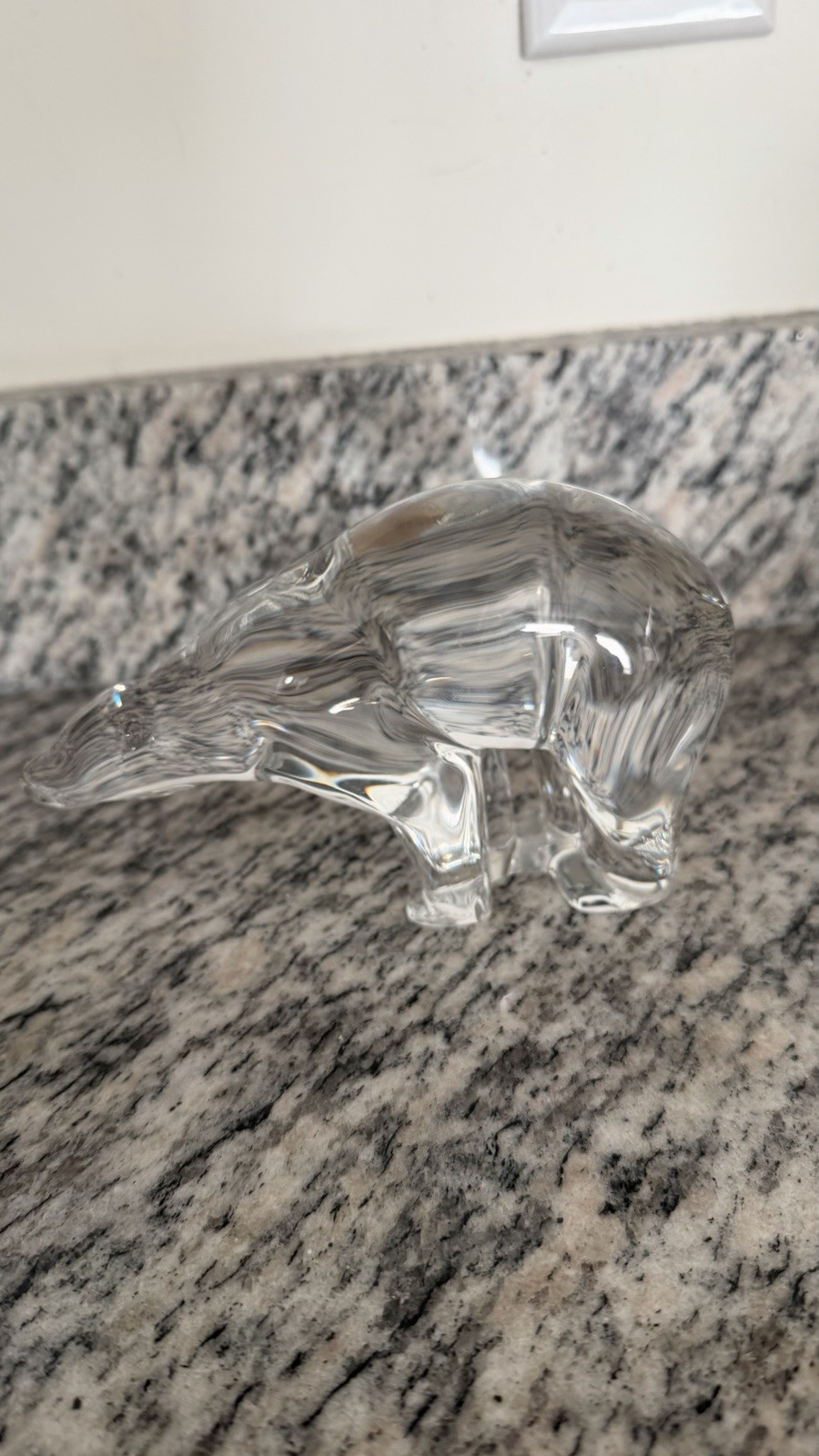 Baccarat Handblown Vintage Crystal Polar Bear