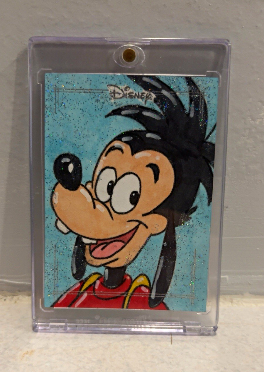 Topps Disney Goofy 1/1 Max Goof Sketch Auto