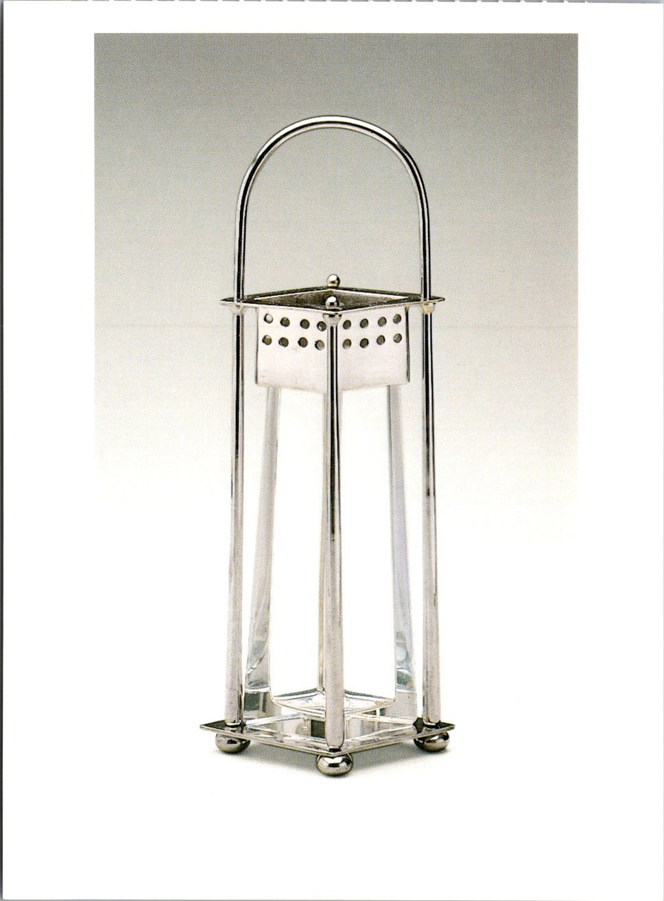 Hans Ofner Wiener Werkstätte Bud Vase Postcard – Silverplate Vienna Design