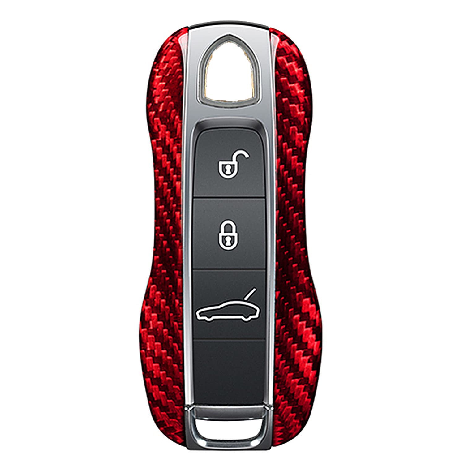 M.JVisun Genuine Carbon Fiber Key Fob Cover for Porsche 911 Carrera 918