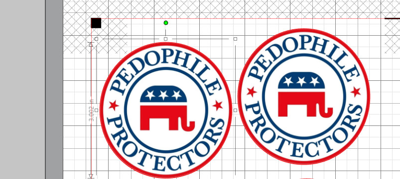 Pedo Protectors Stickers x3 Trump