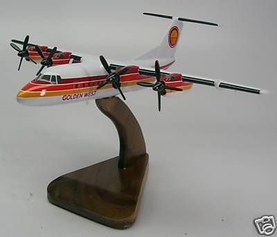 DHC-7 Golden West Airlines Airplane Desktop Wood Model Regular  New