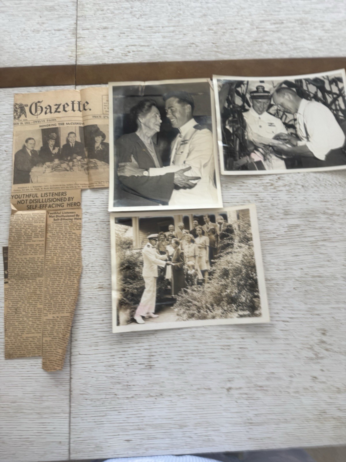 3 WW2 US Navy Air Force Pilot Lt  Commander Photos & Article Illinois Cornfield
