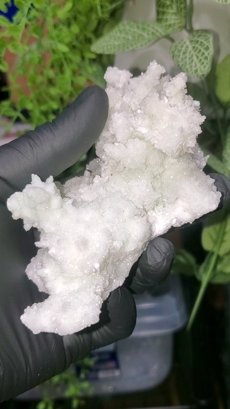 Green Creedite Crystal Cluster Specimens 250g