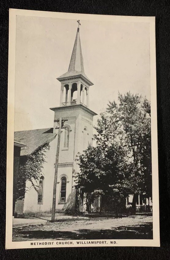Methodist Church WILLIAMSPORT Maryland Antique Washington County MD 1910s UNP